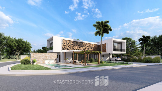Animación 3D Exterior de Fachada