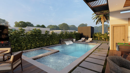 Diseño 3D de Piscina