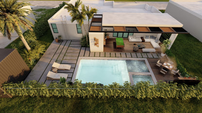 Diseño 3D de Piscina