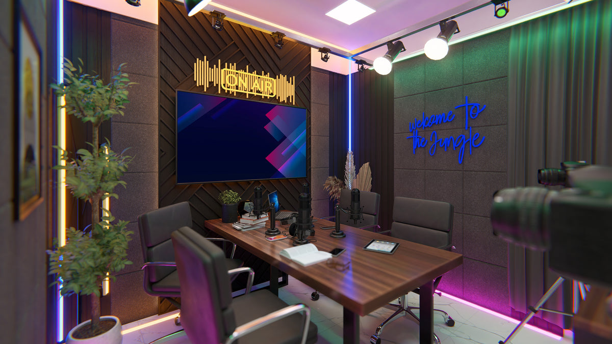 Renderizado 3D Interior de Estudio