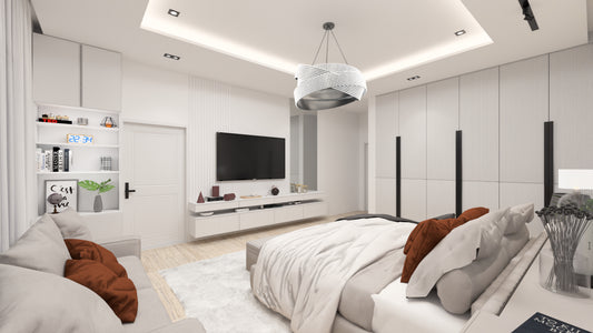 Escena Conceptual de Rendering 3D Interior
