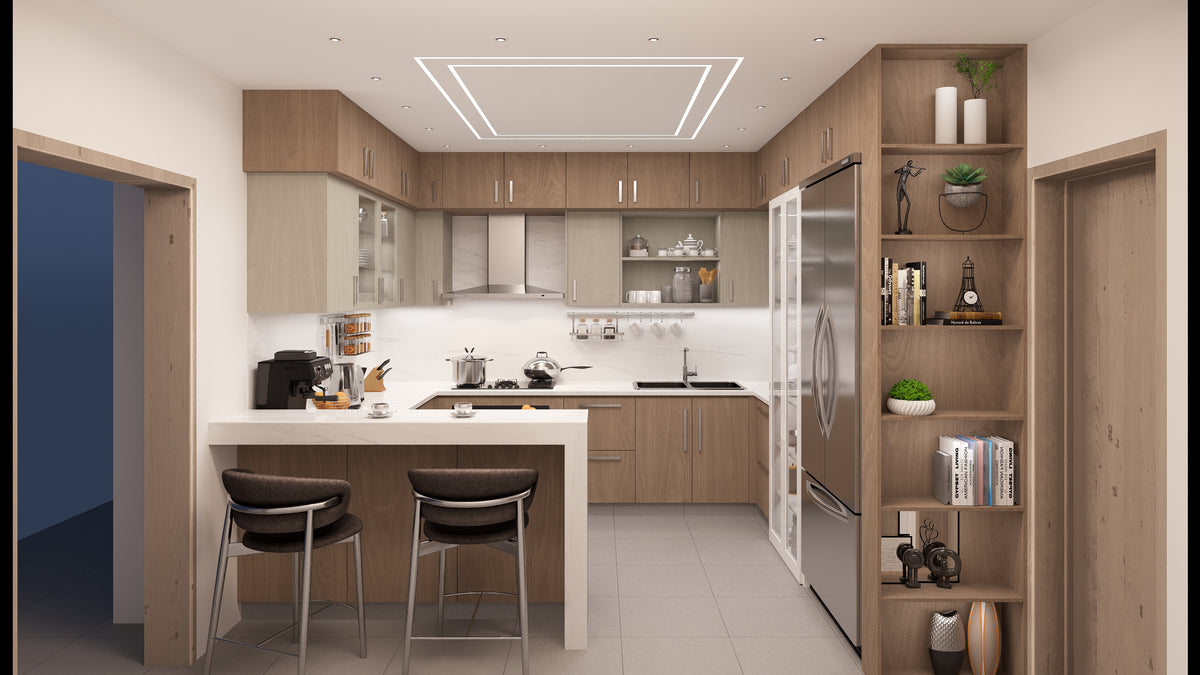 Escena Conceptual de Rendering 3D Interior