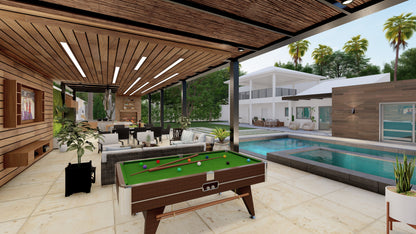 Renderizado 3D de Terraza/Gazebo