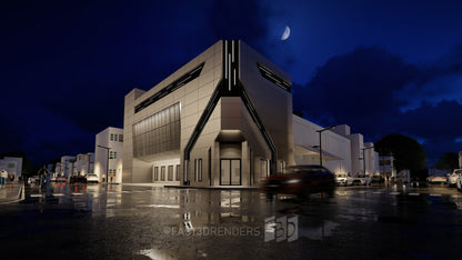 Animación 3D de Exterior Universal