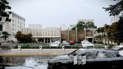 Animación 3D de Exterior Universal