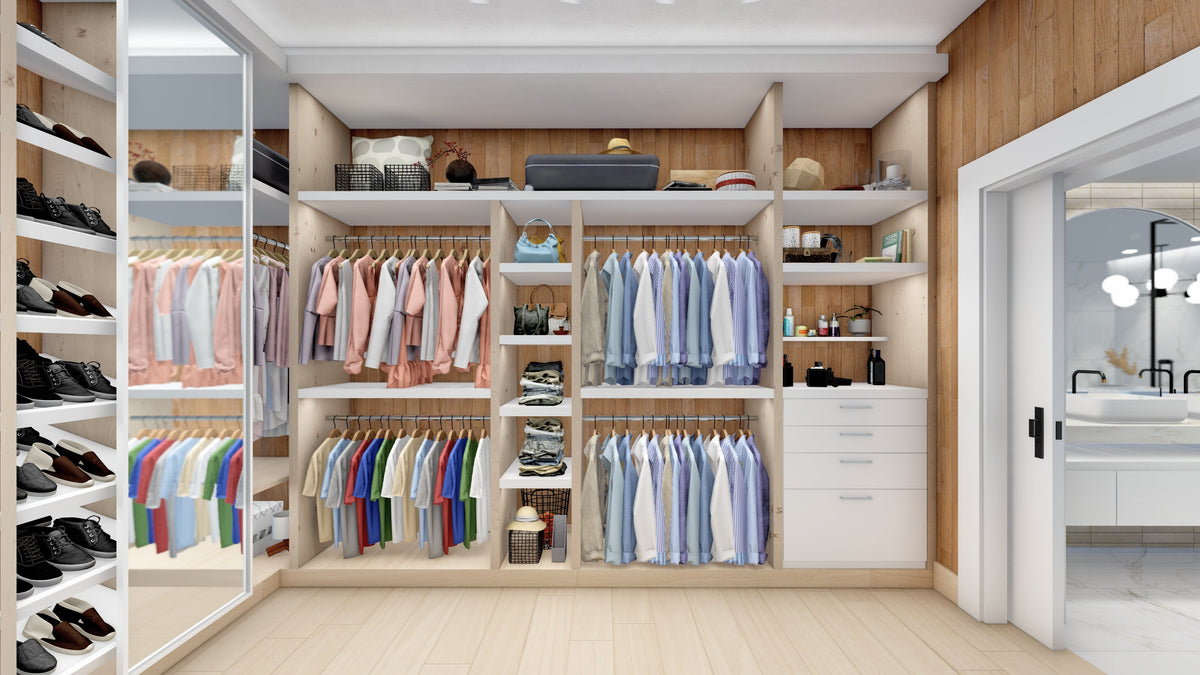 Renderizado 3D Interior de Closet - Fast 3D Renders